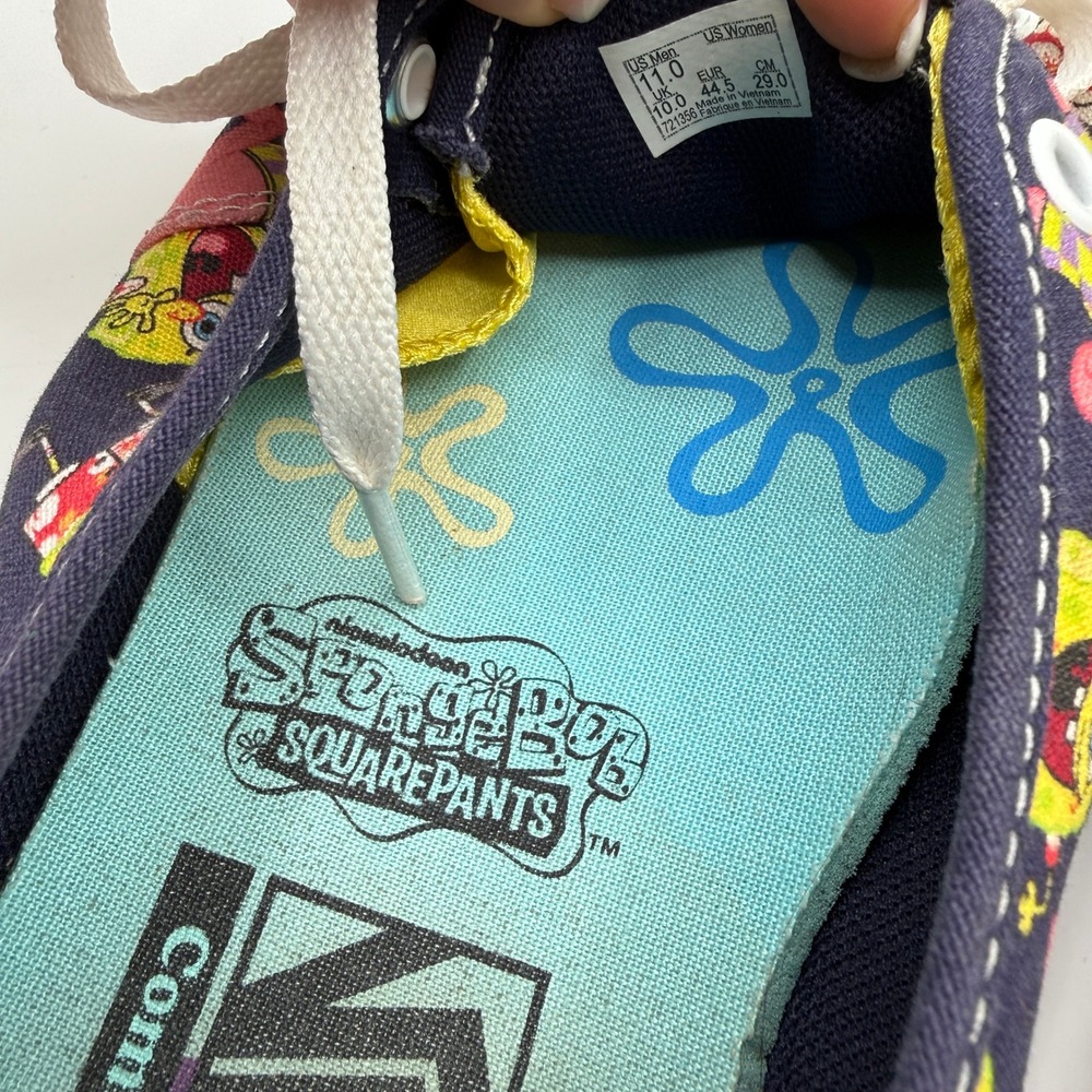 Vans Spongebob Sneakers Mens 11 Blue SpongeBob Patrick ComfyCush Skate Shoes - Picture 8 of 10